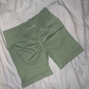 Pistachio Aquari Seamless Workout Shorts